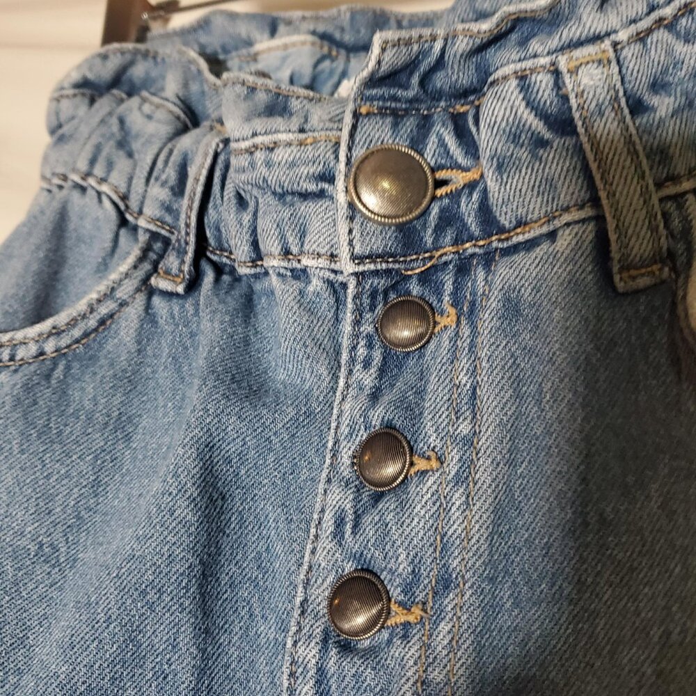 Zara High-Waisted Baggy Cropped Paper Bag Jeans | Women’s Size 2 - Picture 16 of 16